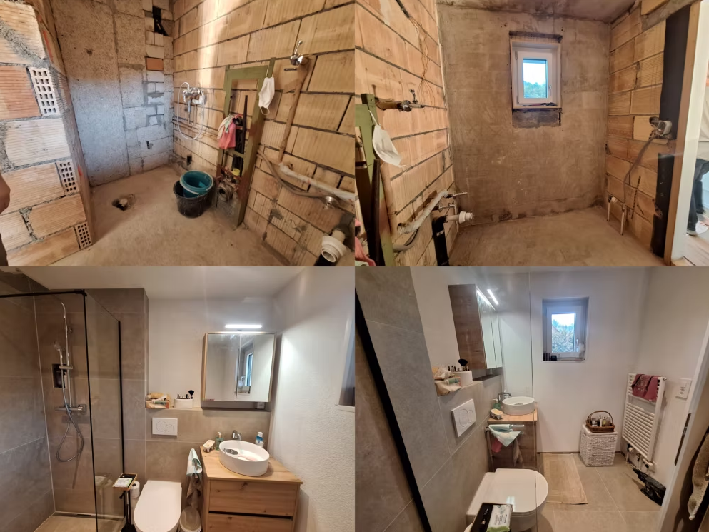 Komplettsanierung Badezimmer – Familie Hui, Wädenswil